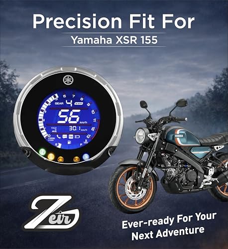 Image of ZEIR [2 PACK] Screen Protector For YAMAHA XSR 155 NEW 2026 Digital Meter Scratch Guard Compatible With XSR155 | 9H Hardness, Anti-Scratch & Water Resistant | Instrument Cluster Accessory 2025+ [Not Tempered Glass] (XSR 155 - Pack2)