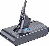 FLYLINKTECH 8.0Ah V8 Battery for Dyson V8 Absolute/Animal/Fluffy/Motorhead SV10 Vacuum Cleaner with 2+1 Filters and 4 Screws - 6