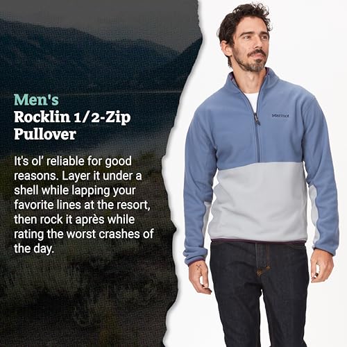 Image of MARMOT Men's Rocklin 1 /2 Zip, Lightweight Fleece Pullover Jacket