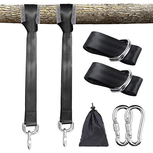 Tree Swing Hanging Straps Kit - Holds 2000 lbs, 5ft Extra Long Straps