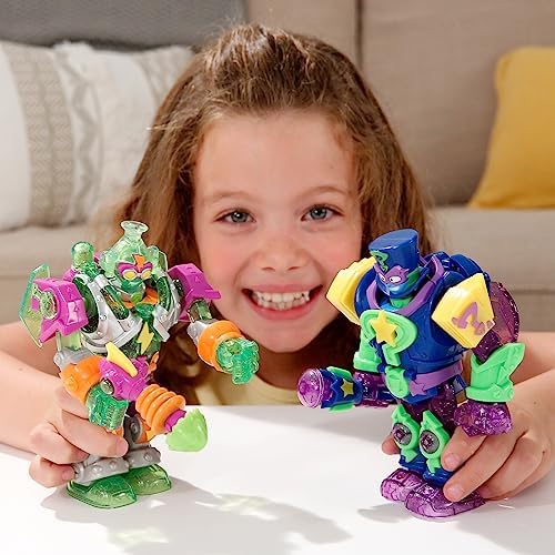 SUPERTHINGS Superbot Mega-K Przegubowy robot z akcesoriami do walki, 1 ekskluzywny Kazoom Kid i 1 ekskluzywny SuperThing.