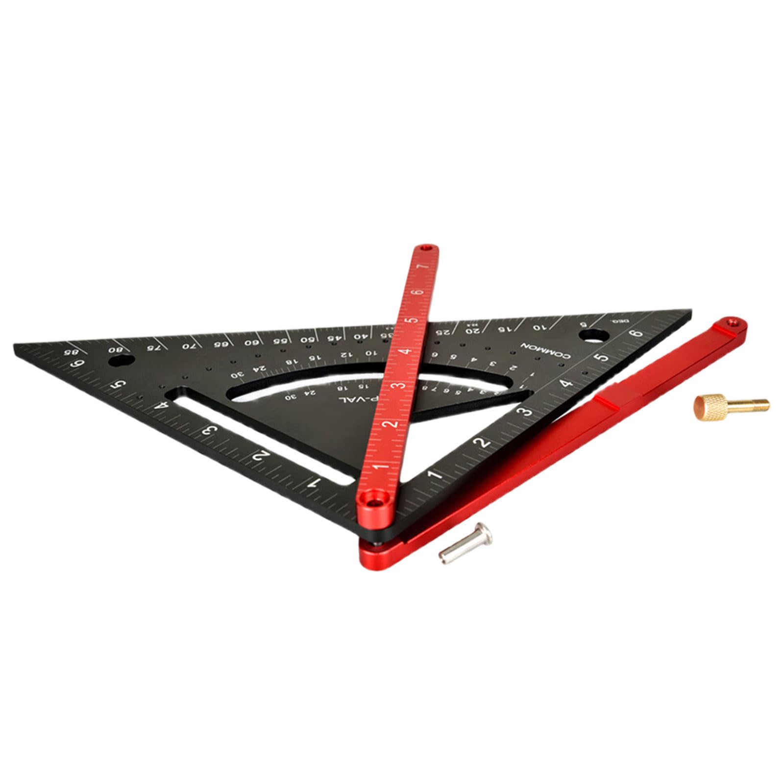 Msioytog Carpentry Square Woodworking Tool Rafter Squares 7Inch Framing Measuring Tool Carpentry Triangles Ruler Triangles Square