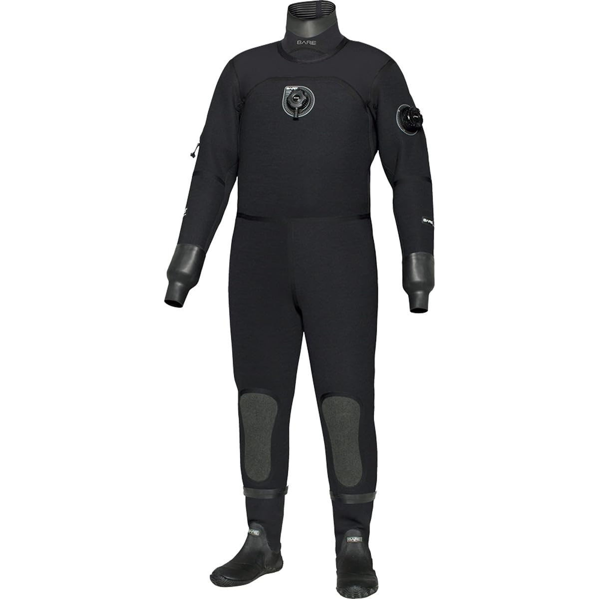 Bare D6 HD Pro Dry Mens Drysuit (Black, 2X Large)