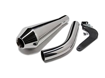 sr400 メガホンマフラー スリップオン Amazon | MOTOR ROCK SR400用 BERRYBADS ショートメガホン