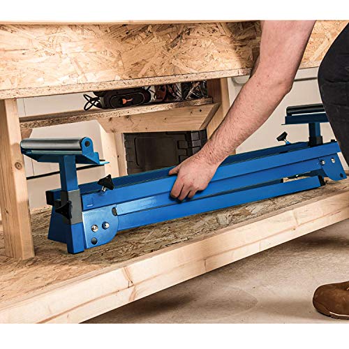 REYLEO Folding Miter Saw Stand, Maximum 330 Pounds Support, 21.6 pounds light stand with Quick Attach Tool Mounting Bars - Thumbnail 3