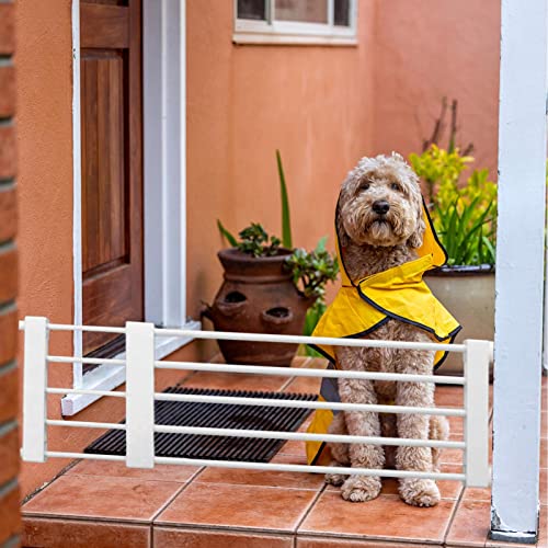 Treppenschutzgitter Ohne Bohren - Hundegitter Für Türen,Einziehbares Haustiergitter Niedrige Hundeschutzgitter,Absperrgitter Treppengitter Kindergitter Für Hunde Und Katzen,Einfach Zu Installierendes