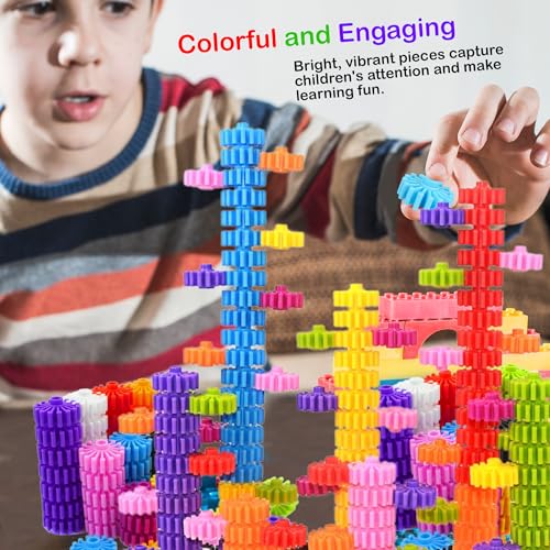 Kakatimes KAPLAY-202468 Stem Building Blocks Toys For Kids – Educational And Safe Gear Interlocking Construction Playset thumb #2