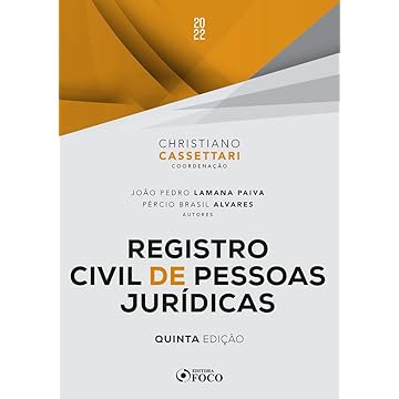 Capa do livro REGISTRO CIVIL DE PESSOAS JURÍDICAS - 5ª ED - 2022