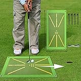 Golf Swing Training Mat with Swing Detection, Clearly Shows Path of Swing, Golf Training Aid Equipme