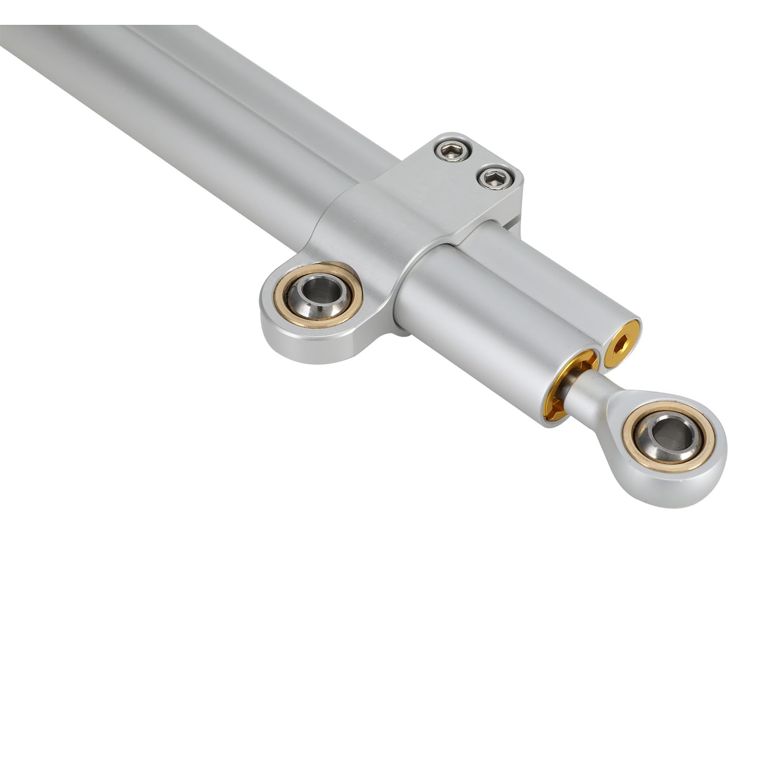 Estabilizador de amortiguador de dirección de motocicleta de 36 cm, estabilizador de amortiguador de dirección de aleación de aluminio CNC, amortiguador de dirección de control de seguridad