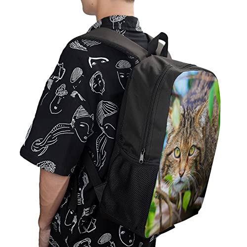 Cartable décontracté chat 3D 17 pouces pour collégiens - 4
