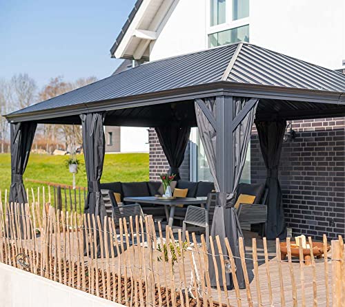 Sojag Alu Pavillon Marsala 1220 | Hardtop Pavillon mit...