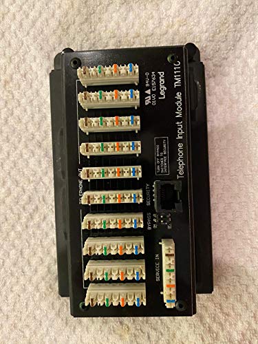ON-Q Telecom - Modules 4x10 Telecom Module 110 Punch Down Connections with RJ31X (TM1110)