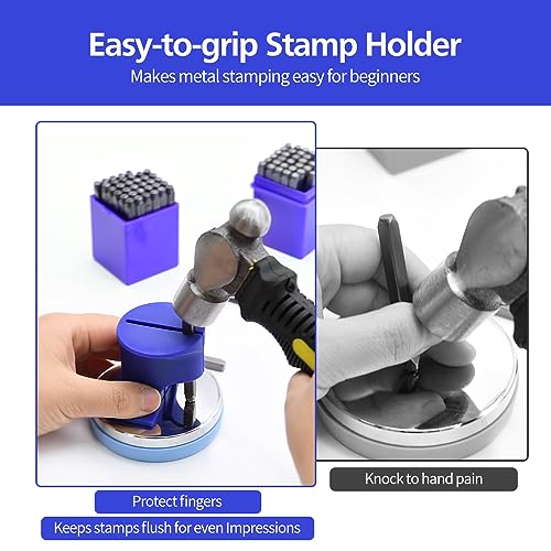 image for DkOvn Metal Stamping Kit, Complete Jewelry Making Stamping Tools with 