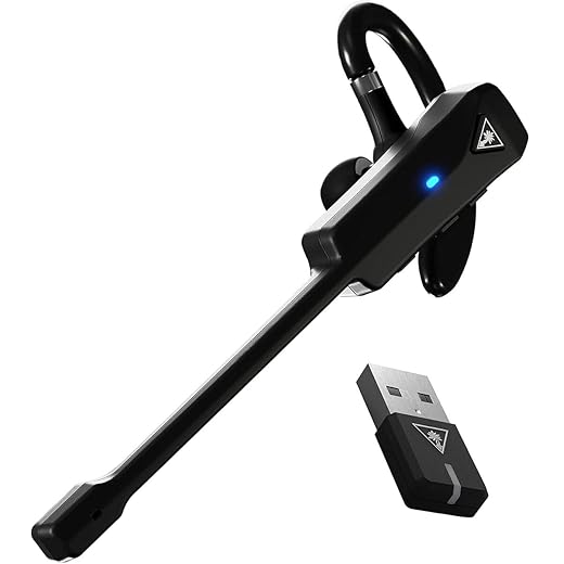 Turtle Beach Recon Air Wireless Gaming Chat Communicator for PS5, PS4, iOS, Android, Windows 10 & 11 PCs, & Bluetooth Mobile Devices with Noise - Cancelling Mic – Black