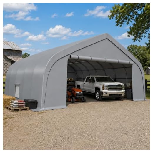EROMMY 20x20 Reinforced Steel Carport