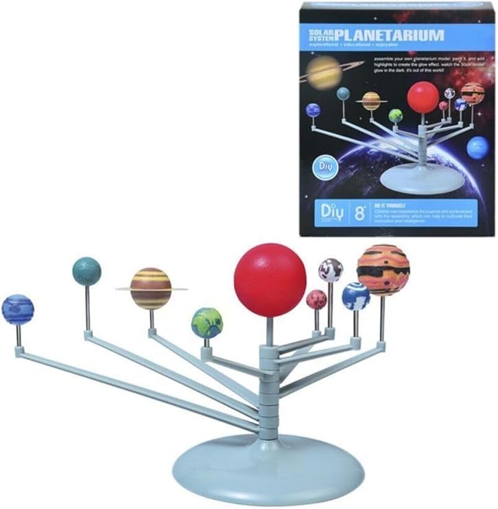 Hobialem Güneş Sistemi Modeli, Gezegen Sistemi, Boya, Fırça, Eğitici Maket, Deney Seti, Plastik