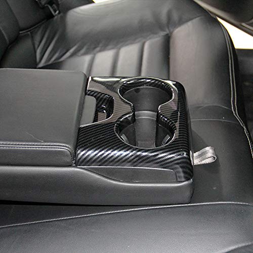 Portavasos reposabrazos trasero fibra carbono Dodge Charger miniatura 2