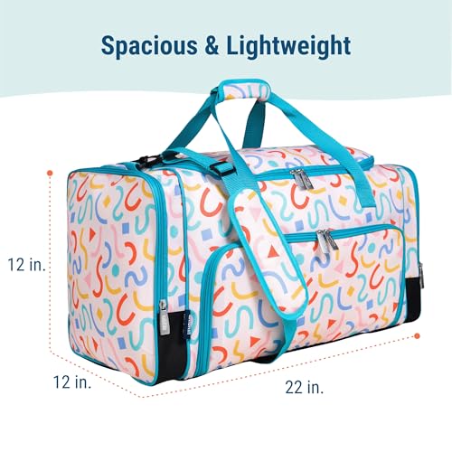 Image of Wildkin Kids Weekender Duffel Bag - Carry-On Size for School, Travel, & Sleepovers