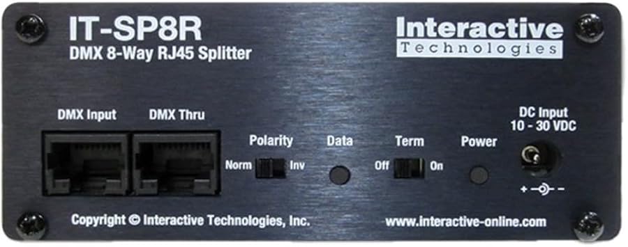 Interactive Technologies IT-SP8R DMX Splitter 8 Way RJ45