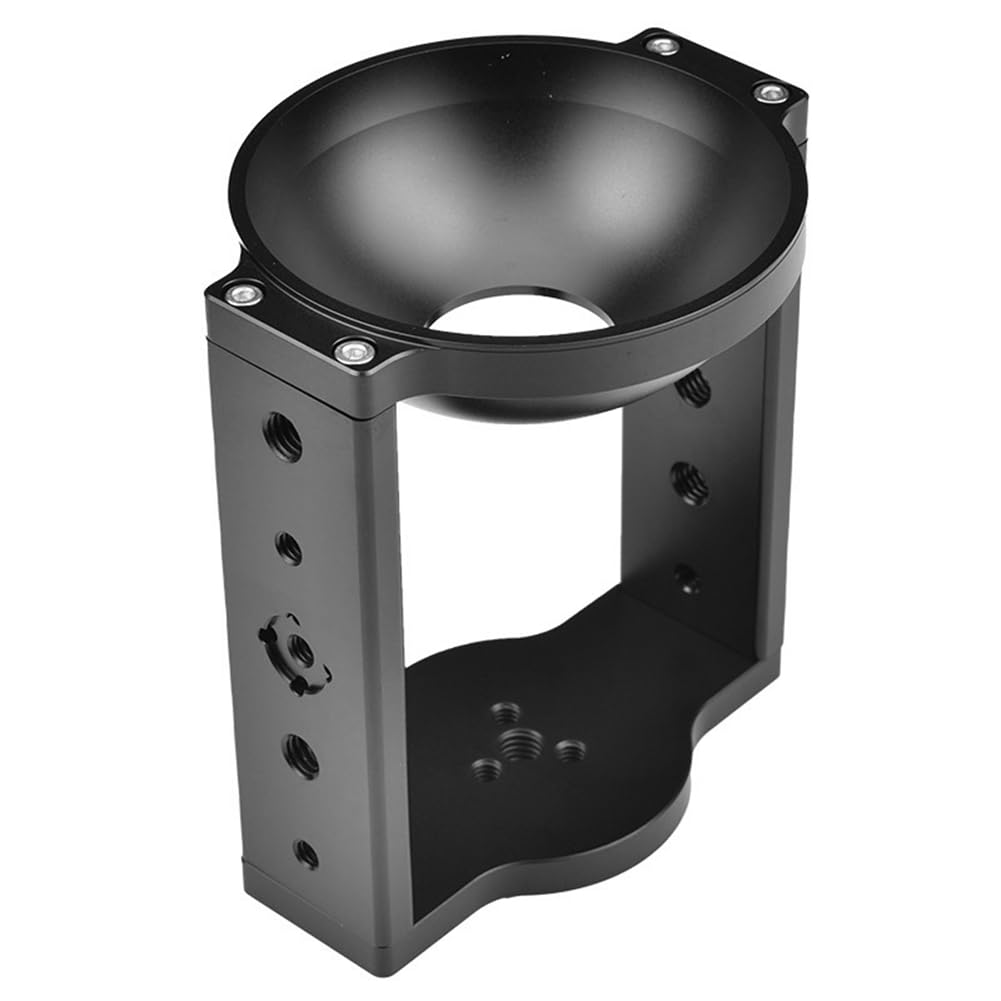 Support de tête de trépied en métal Riser polyvalent Hi-Hut Riser en alliage d'aluminium Hi-Hut Riser avec adaptateur de coque de 100 mm pour trépied de photographie