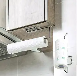 Suporte Porta Papel Toalha Filme Adesivo Parede Sem Furos - Cores Sortidas