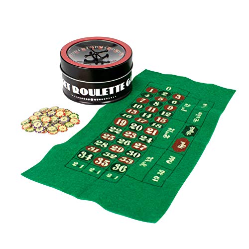 Global Gizmos 56040 Pocket roulette set regalo, vari