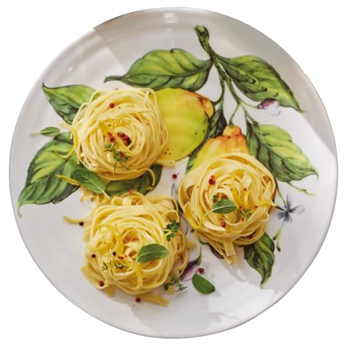 Hagen Grote Salatschale mit italienischem Zitronen-Dekor, Ø 32 cm,...