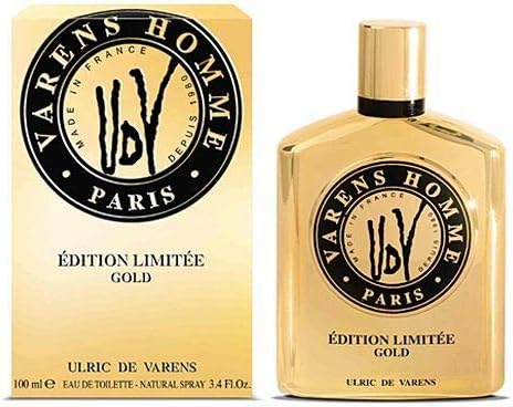 UDV Varens Homme Gold by Ulric de Varens for Men -100ml, Eau de Toilette,