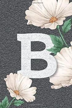 Paperback Confetti monogaram notebook letter B: Awesome Black effect Jean Floral confetti Monogram initial Letter B, Paperback initial monogram letter College ... (15.2 x 22.9 cm) - Infinity book alphabets p Book