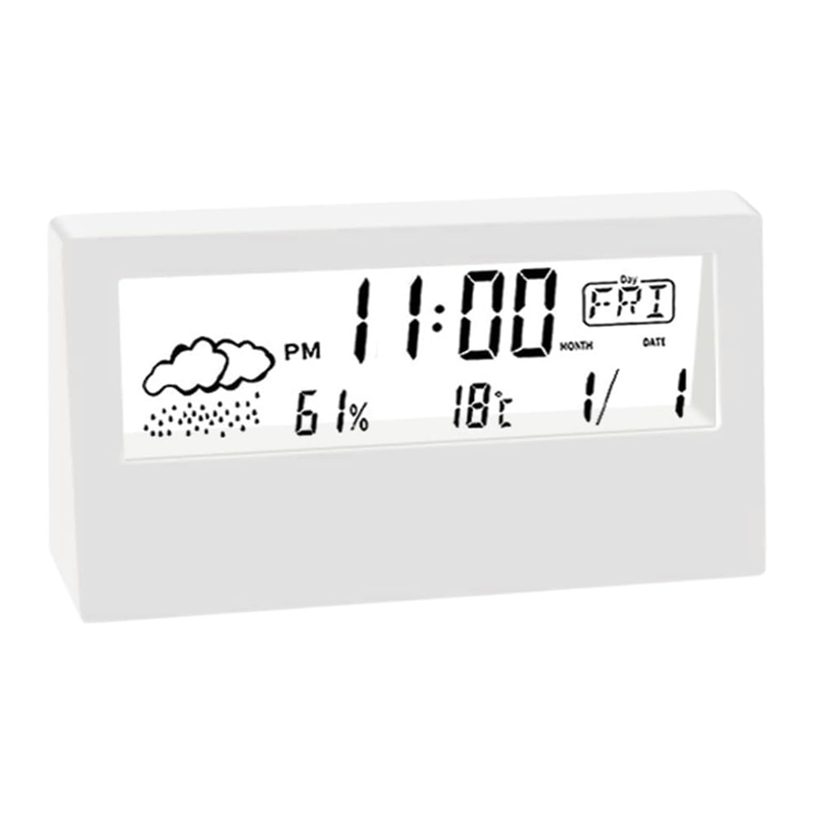 Reloj electrónico de escritorio transparente para organizar tus mañanas en la oficina