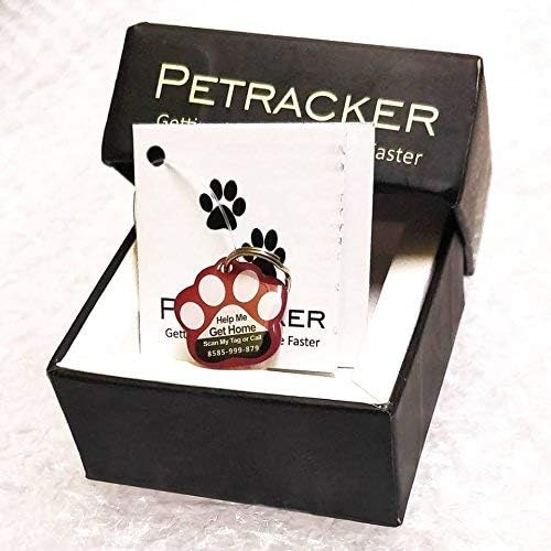 THE DDS STORE Digital QR ID PeTracker Smart Anti-Lost Scanned Pet Tag for Dog, Kitten, Cat (Colour and Design May Vary)