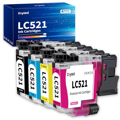 LC521 Cartouche d'encre compatible Brother DCP-J1460DW multipack