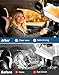 JOYTUTUS Sun Visor Extender for Cars, Sun Visor Extension Blocks UV, Visors Extender Attachment for Car Visor, Anti-Glare,Built-in Mirror