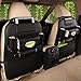 HCMAX 1 Pack Organisateur de Siège de Voiture Poche Backseat Stockage Protecteur Kick Mat Mini Porte-iPad Grand Accessoire de Voyage