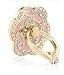 Phone Stand, PAMISO Luxury rose shape Universal Phone Stand ,Multi-Angle Portable Stand, 360 Rotation 3D Aluminium Alloy Ring Grip/Phone Holder for iPhone,Samsung, All Cell Phones (Pink)