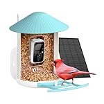 NETVUE by Birdfy Smart Bird Feeder with Camera, Bird Watching Camera, Auto Capture Bird Videos & Motion Detection, Wireless Camera Ideal Present for Bird Lover (Solar Blue)