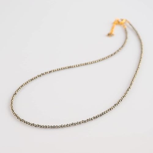 Vista 11 de Natural Smoky Quartz Gemstone Full Faceted Beads Crystals Dainty Necklace Jewelry Gift for Women, Birthstone, Healing Stones, 18 inch Stone