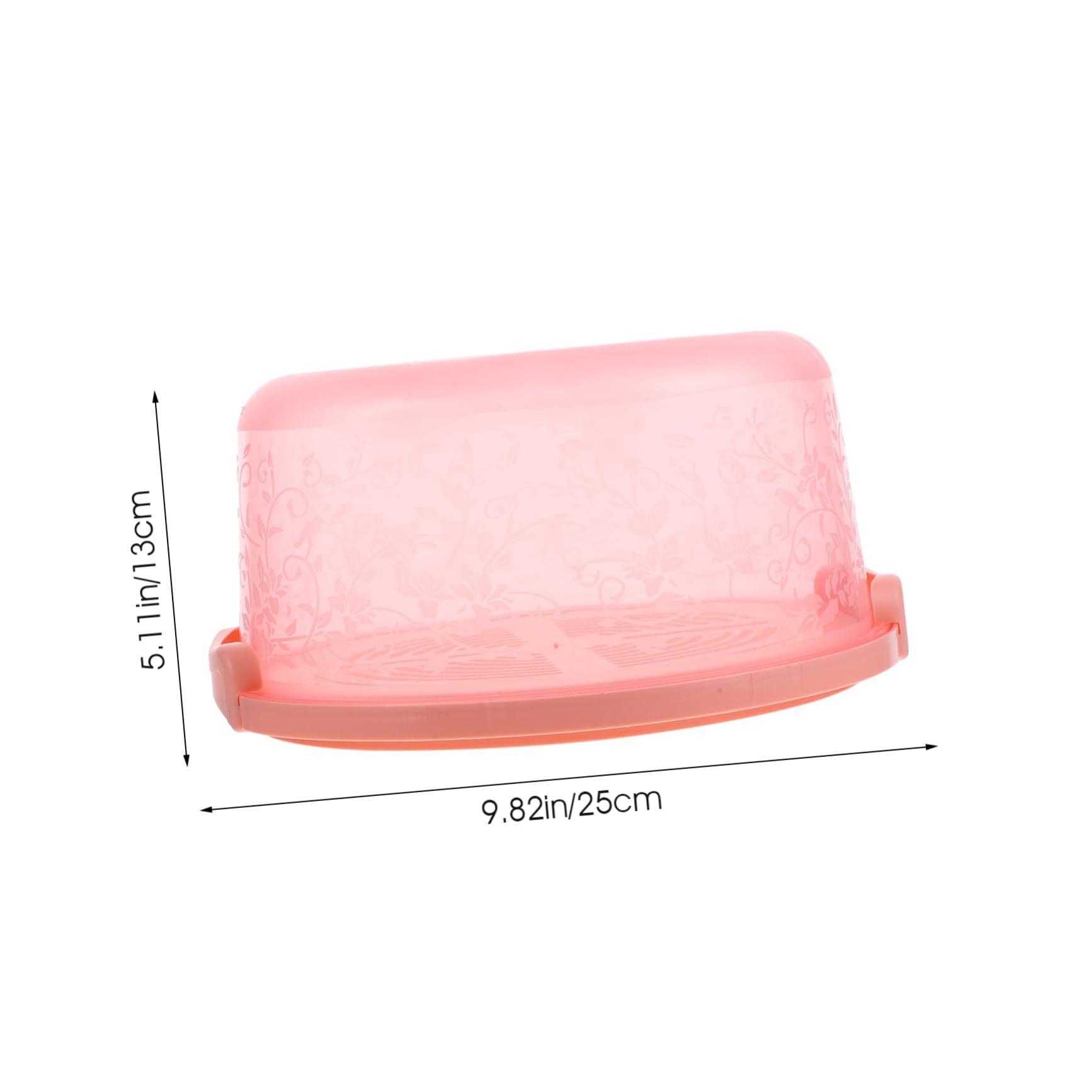 MUCKLILY 1pc Portable Transparent Plastic Cake Carrier Locking Lid High Baking Box for of Cakes Reusable and Easy to Clean Holder