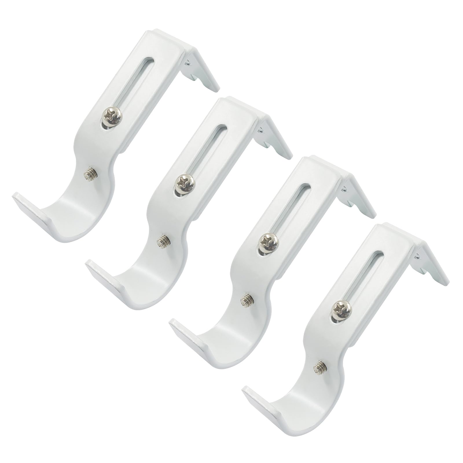 Black Curtain Rod Brackets - 4 Pack -9