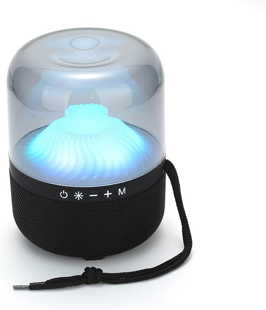 Bluetooth Speaker， Wireless Bluetooth Speaker Color Light Card Subwoofer Desktop Home Creative Gift Boombox (Color : Hortel�)