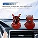 BDZMC Devil/Satan Duck Car Dashboard Ornament for Home Office, Mini Cute Duck Desktop Decoration Present, Car Interior Decoration Accessories for Car Truck RV (Devil&Satan, 2PCS)