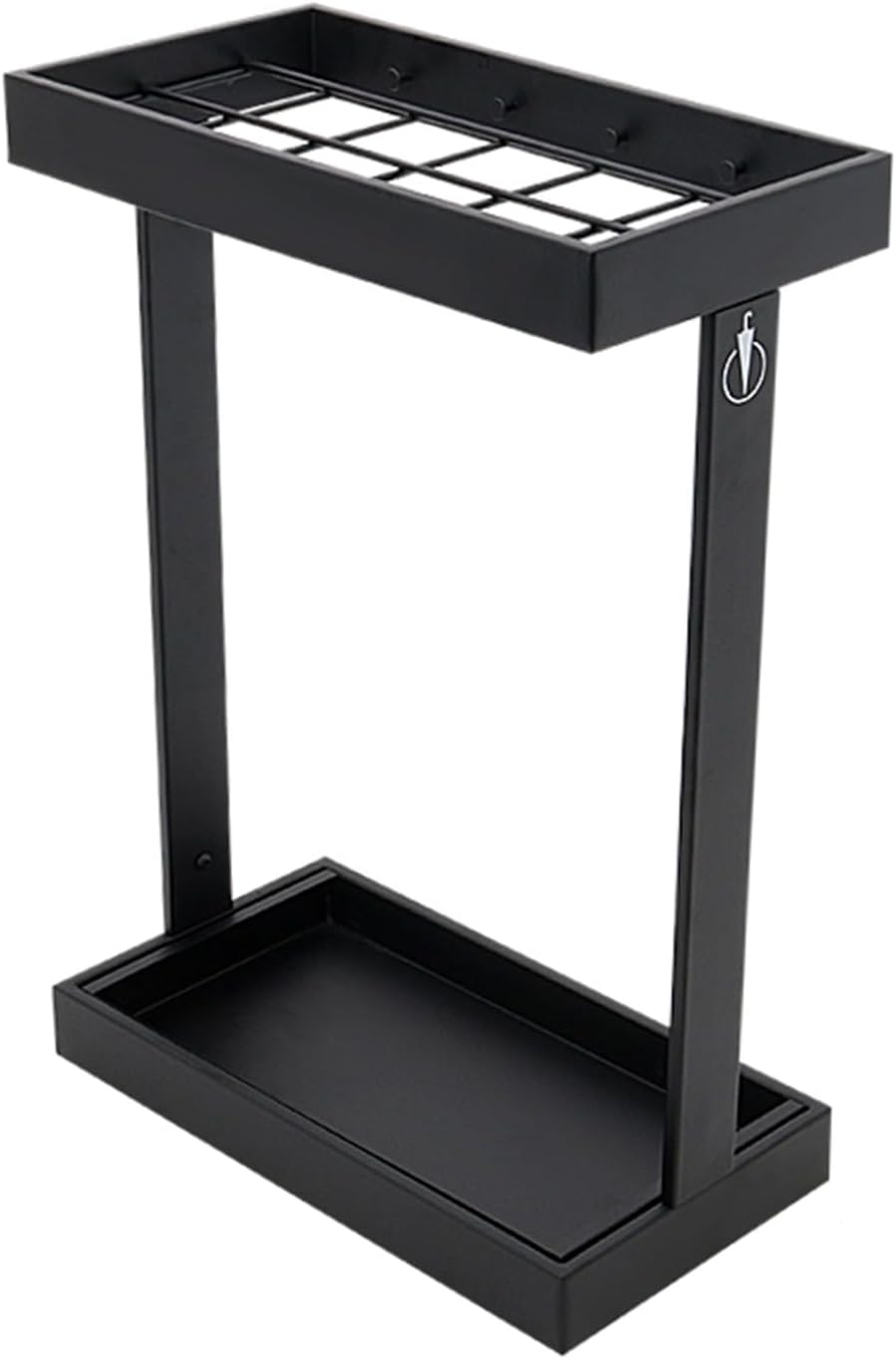 Large Metal, Modern Commercial Umbrella Holder with Mesh Tray, Entryway nizer for School Corridors, Stylish Indoor Umbrella Storage Solution