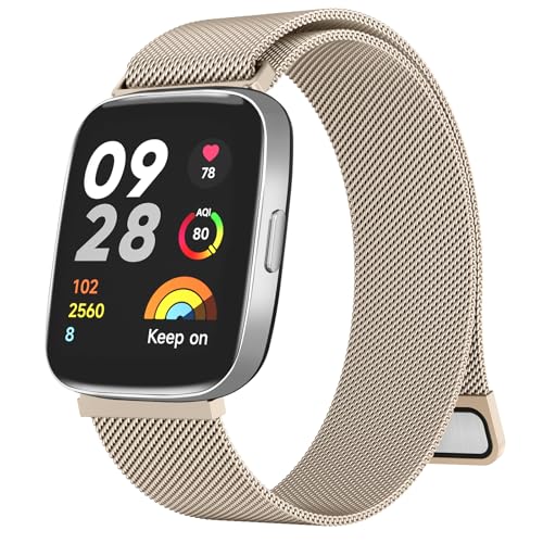 [Amzpas] �o���h for Xiaomi Redmi Watch 3 Active �����o���h �X�e�����X �����x���g �������� �j�����p �}�O�l�b�g ���ߋ� ���b�V�� �ʋC
