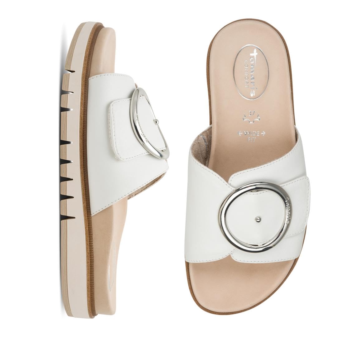 Tamaris Comfort Pantolette da Donna in Pelle Eleganti