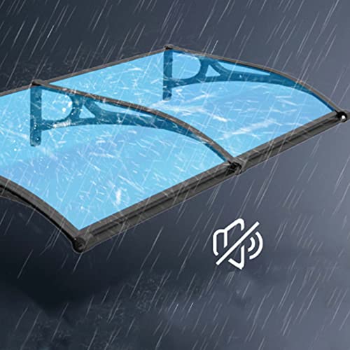 Couverture de toit de patio et auvent de porte extérieure avec protection UV - 5