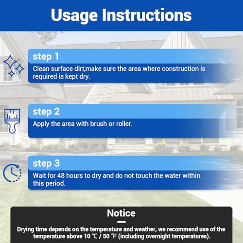 Image of Transparent Waterproof Coating, 5 Gallon Clear Waterproof Anti Leakage Sealant, Inivisible Agent Water Proof Sealant Protection for Indoor and Outdoor Sealing, Gutter, Wall, Roof Repair Leaks