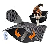 Schützt den Boden: Die Katzenstreumatte minimiert den Streuabfall und schützt den Boden