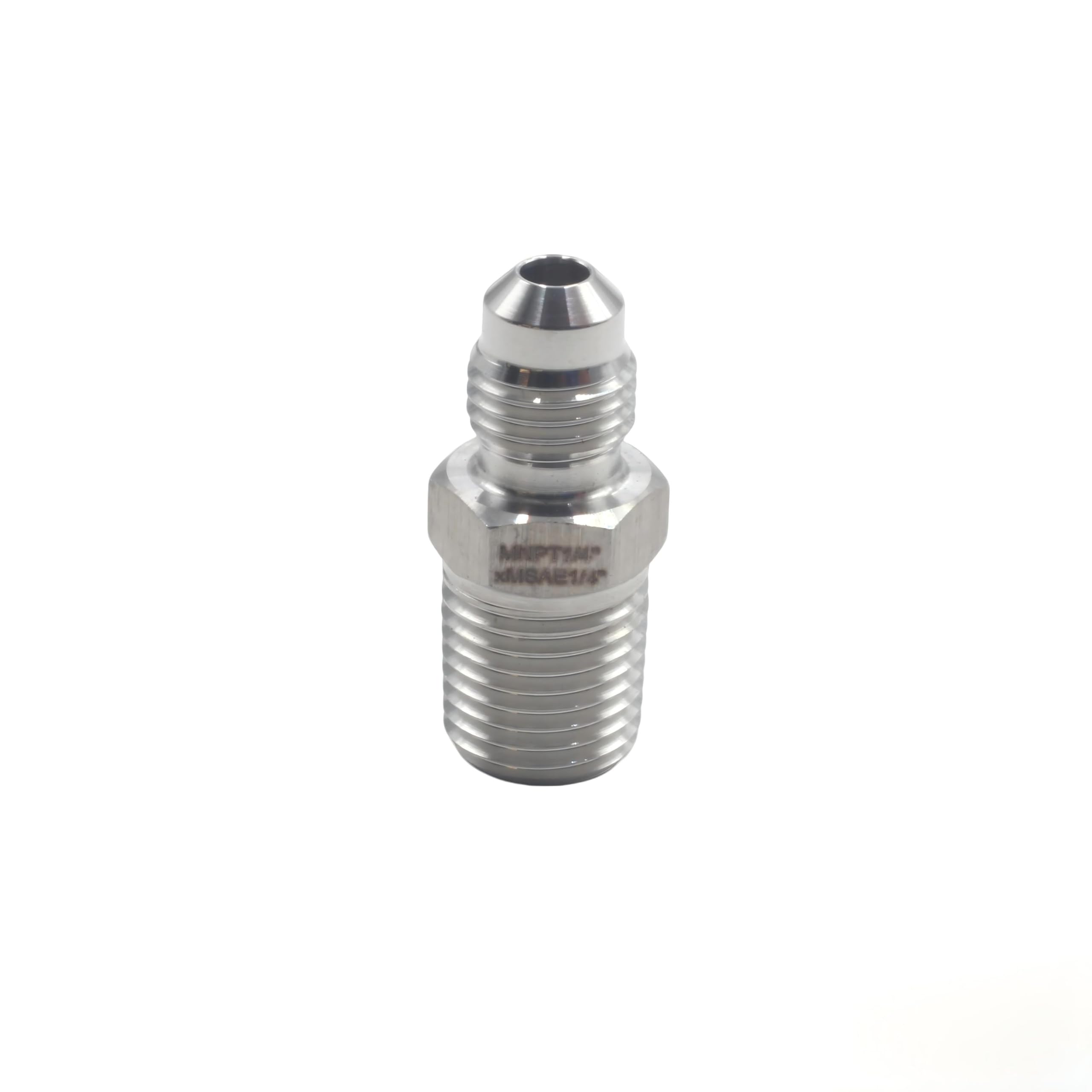 Adattatore Filettatura NPT SAE Adattatore Raccordo In Acciaio Inox 304 - 1/4 Femmina NPT A 1/4 Maschio SAE, Perfetto Per Impianti Idraulici E