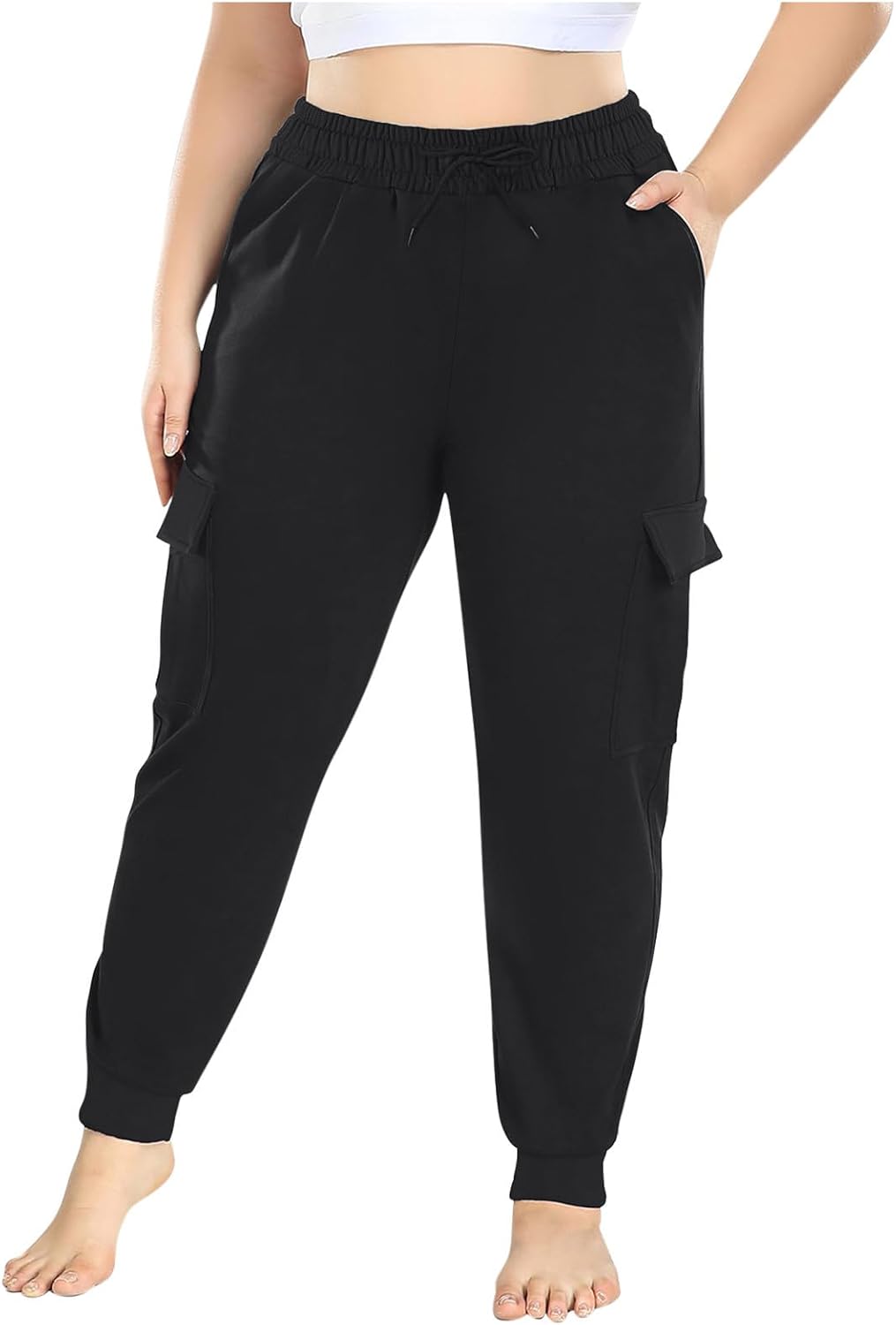 Plus Size Cargo Joggers for Women Quick Dry Outdoor Sweatpants Elastic  Waist Hiking Athletic Pants with Multi Pockets Army Green : Amazon.ca:  Clothing, Shoes \u0026 Accessories